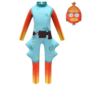 Fortnite Fishstick Cosplay Halloween Costumes Fish Jumpsuit