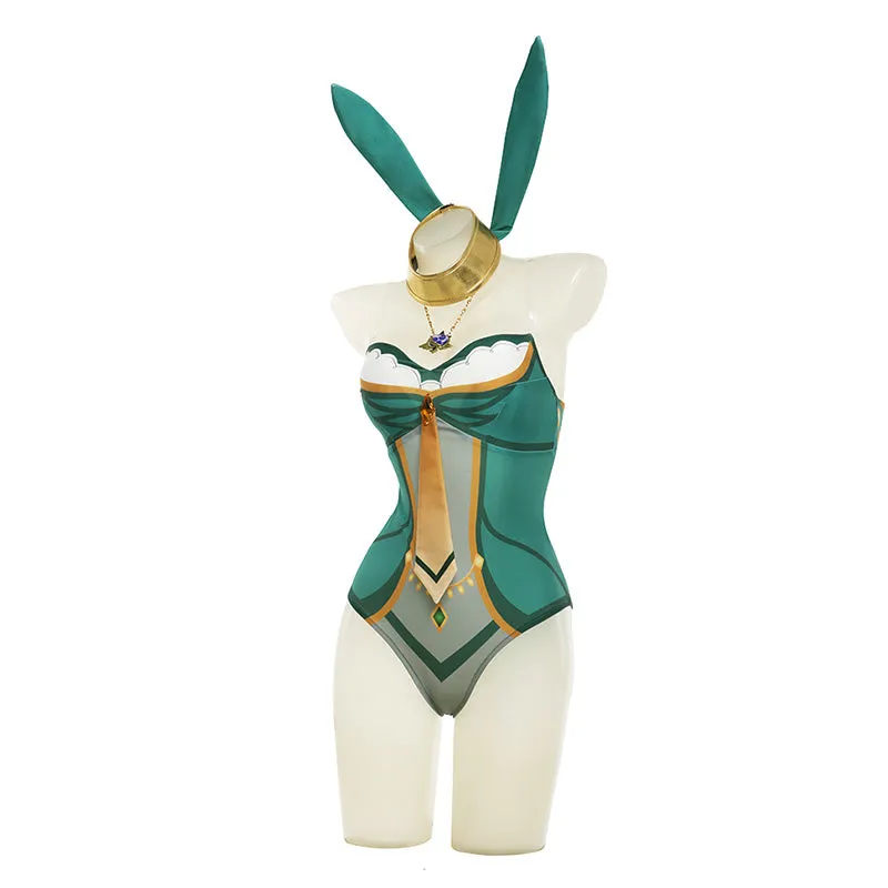 Genshin Impact A Sobriquet Under Shade Lisa Bunny Girl Cosplay Costume