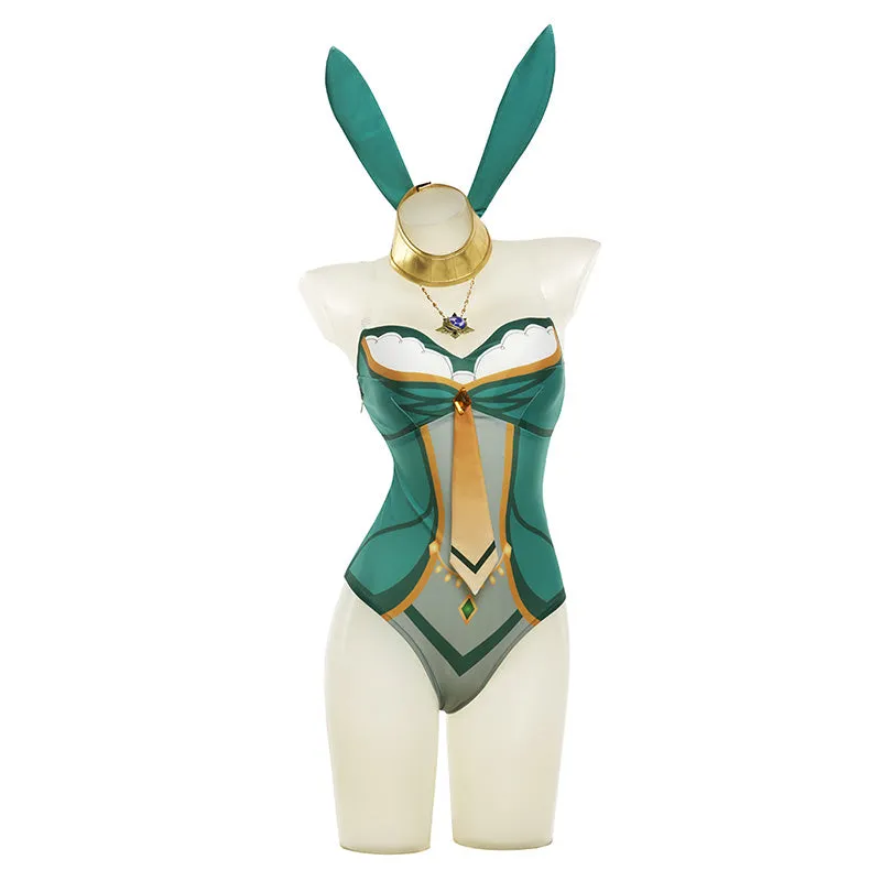 Genshin Impact A Sobriquet Under Shade Lisa Bunny Girl Cosplay Costume