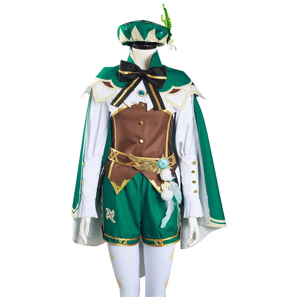 Genshin Impact Venti Shirt Halloween Carnival Suit Cosplay Costume