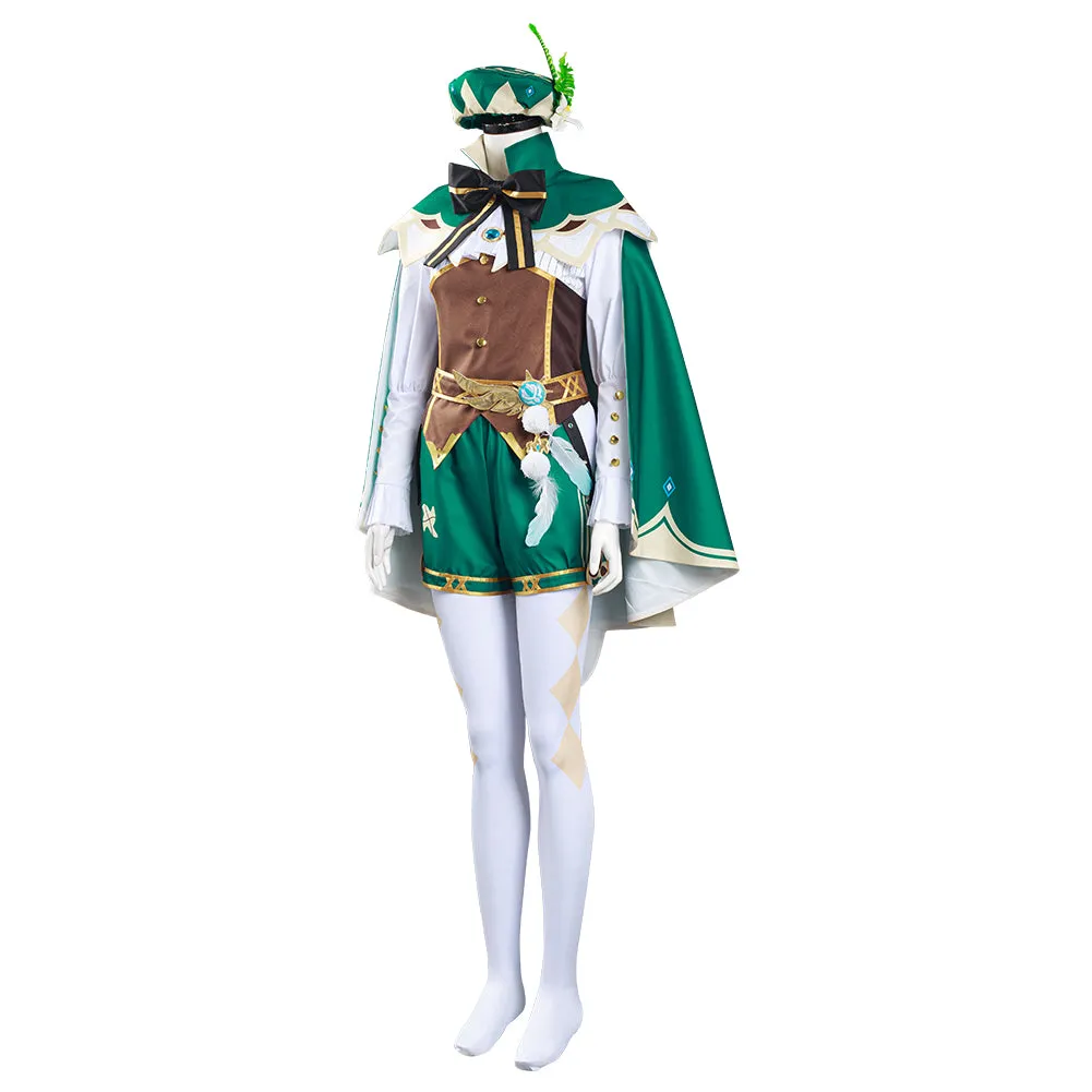 Genshin Impact Venti Shirt Halloween Carnival Suit Cosplay Costume