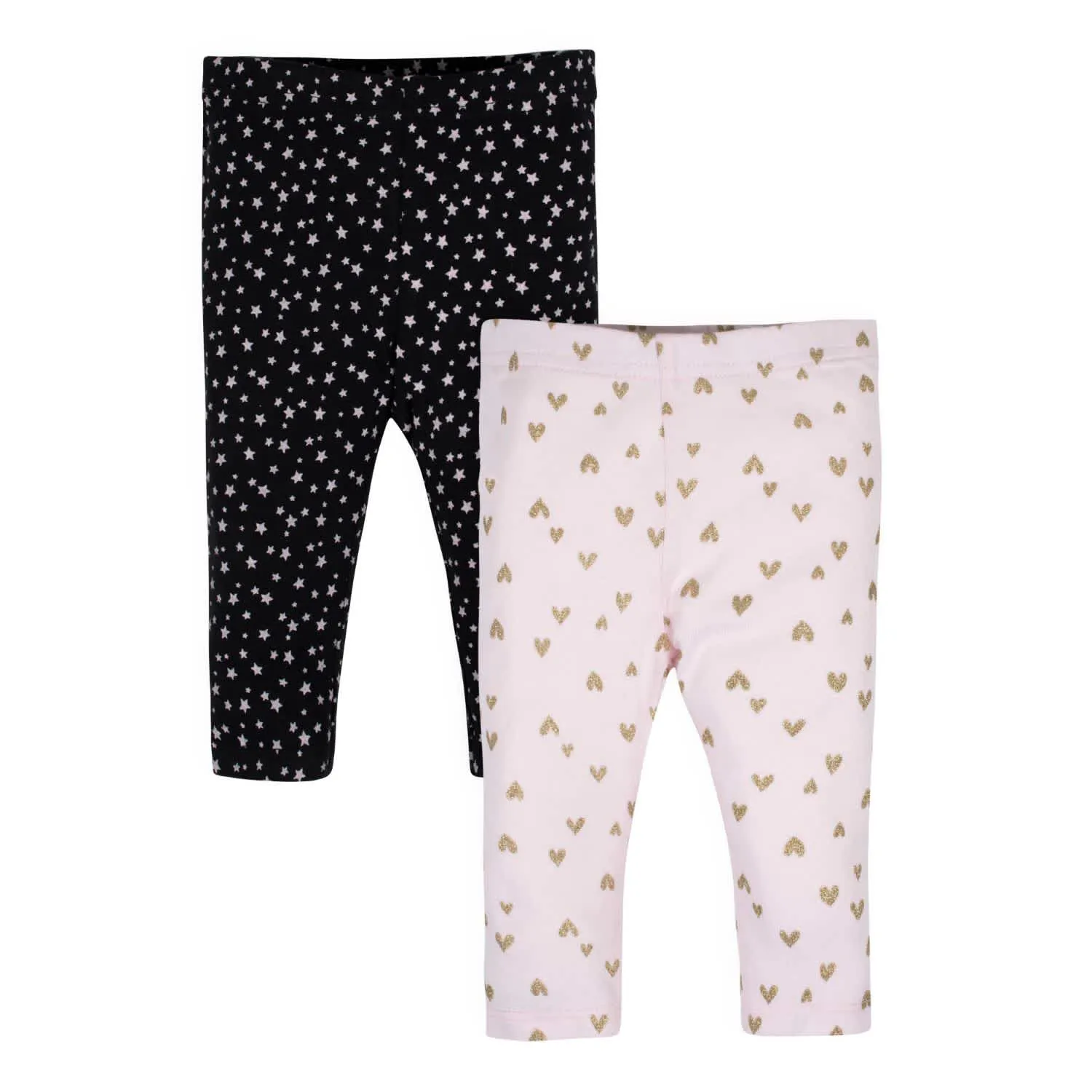 Gerber® Organic 2-Pack Baby Girls Princess Slim Pants