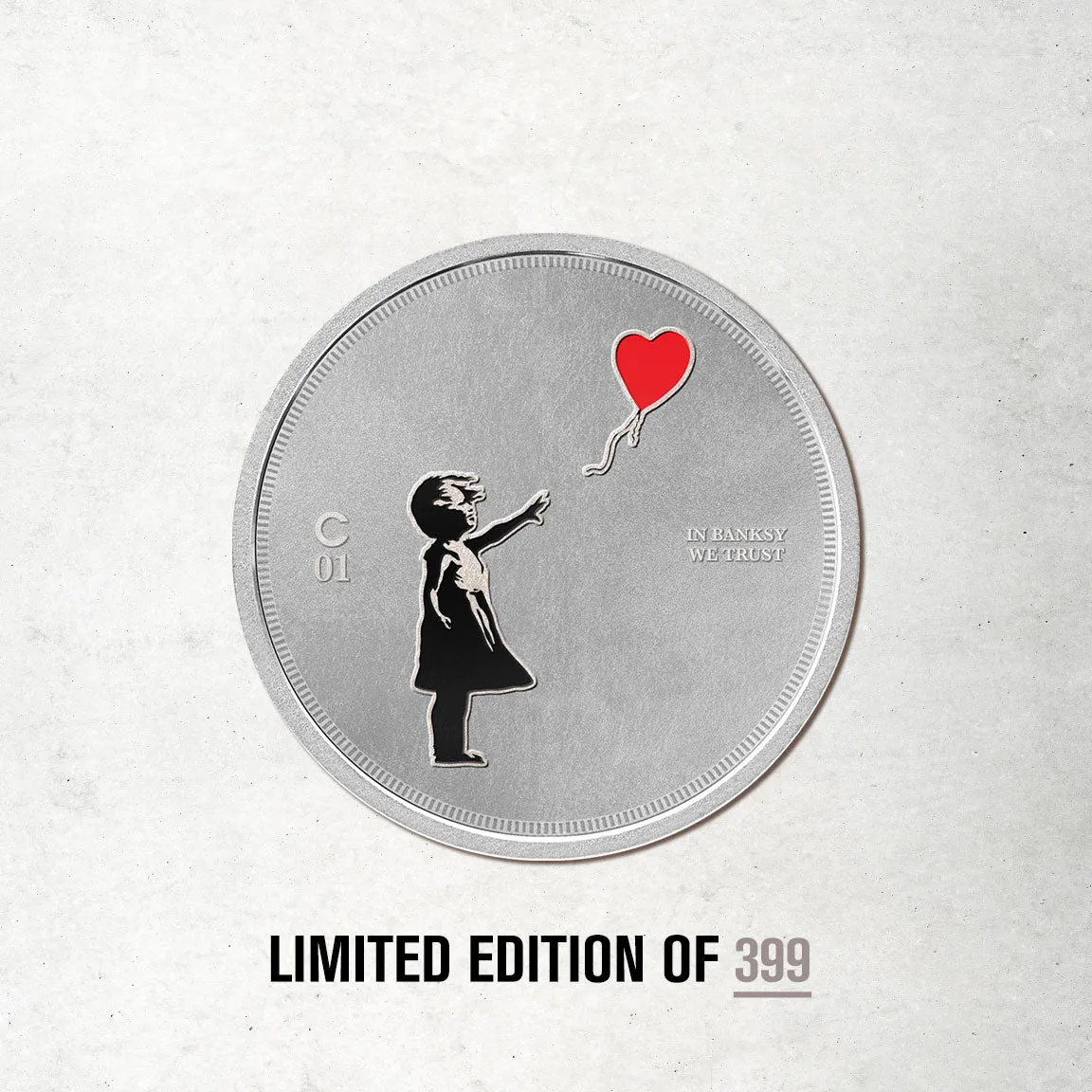 Girl With Balloon 1oz Silver Coin