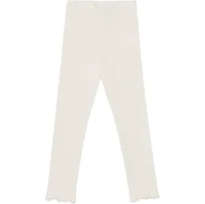 Girls Organic Cotton Joline White Leggings