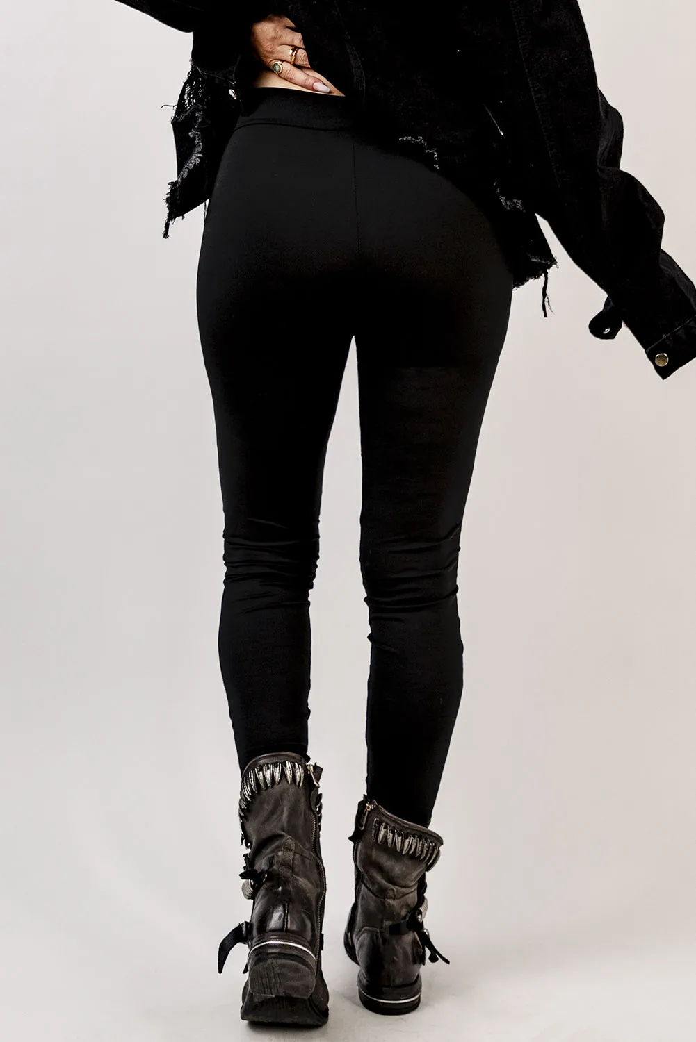 Grommet Lace Up Leggings