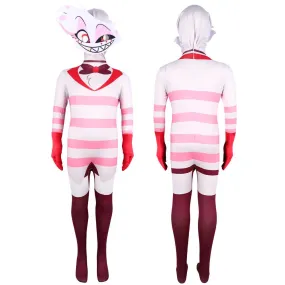 Hazbin Hotel Angel Dust AD Jumpsuit Adult Kids Cosplay Costume Carnival