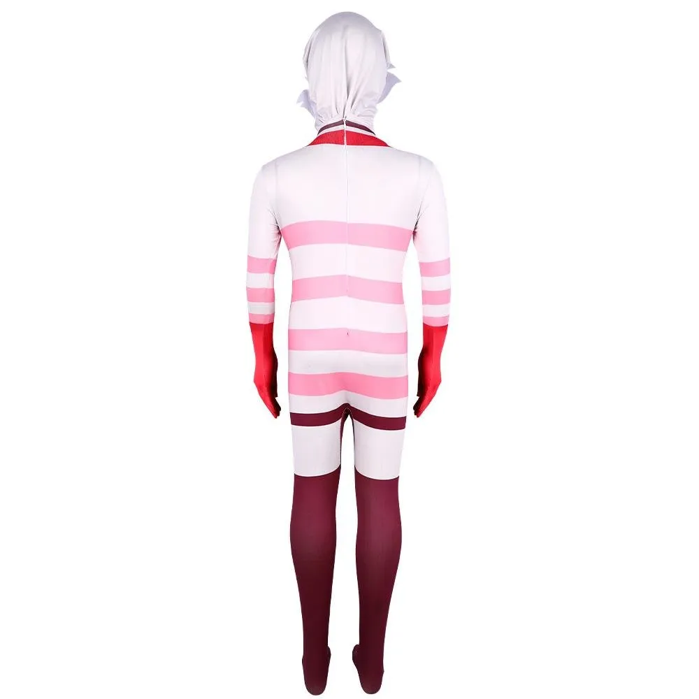 Hazbin Hotel Angel Dust AD Jumpsuit Adult Kids Cosplay Costume Carnival