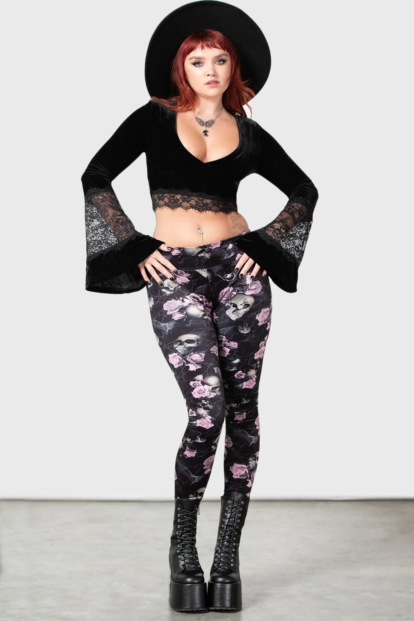 Hematite Leggings [BLACK/PINK] - Resurrect