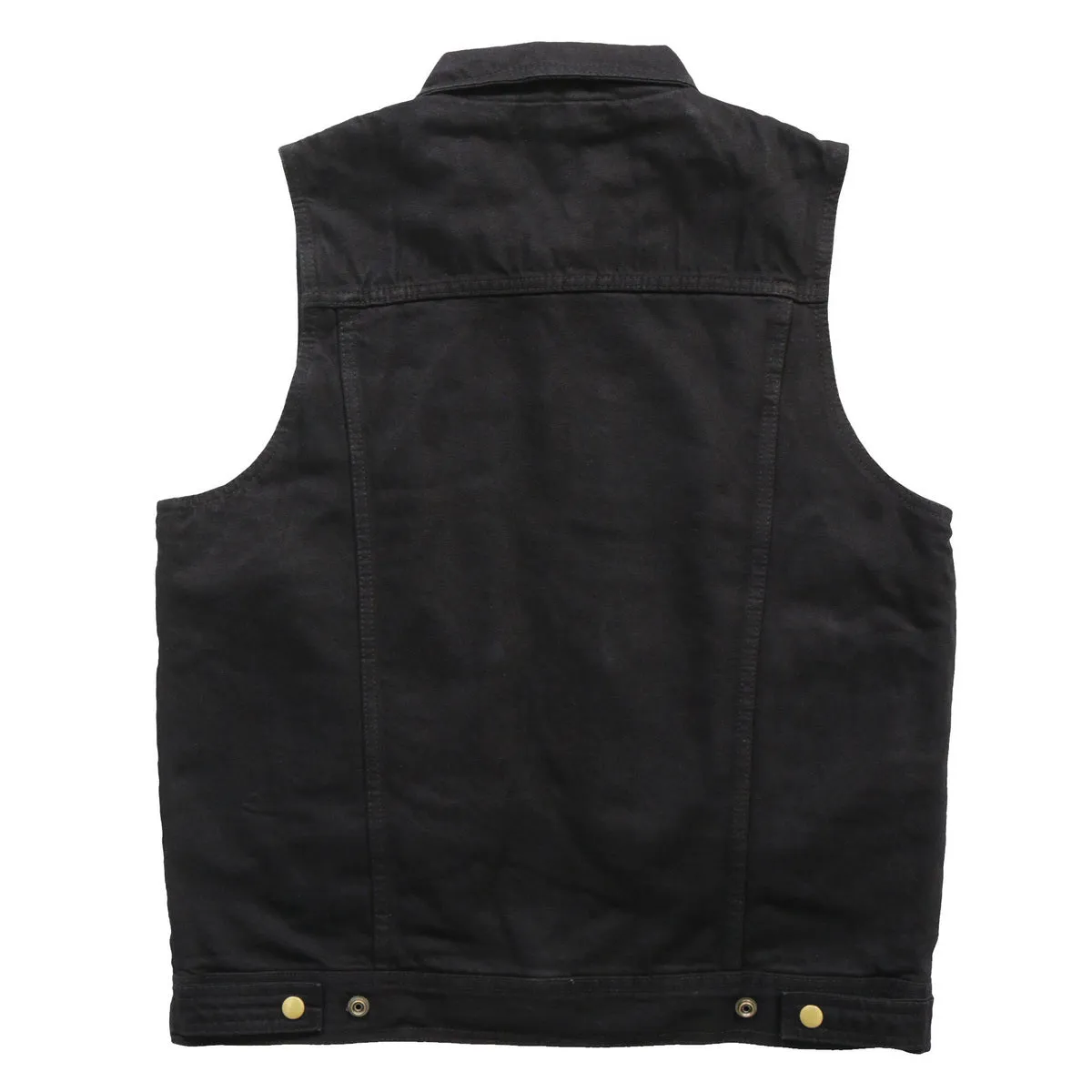 Hot Leathers VSM6002 Men's Black Denim Vest