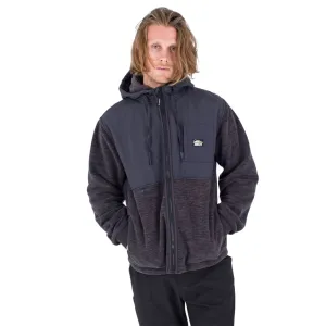 Hurley Huron Burrito Full Zip Fleece - Dark Stone Grey