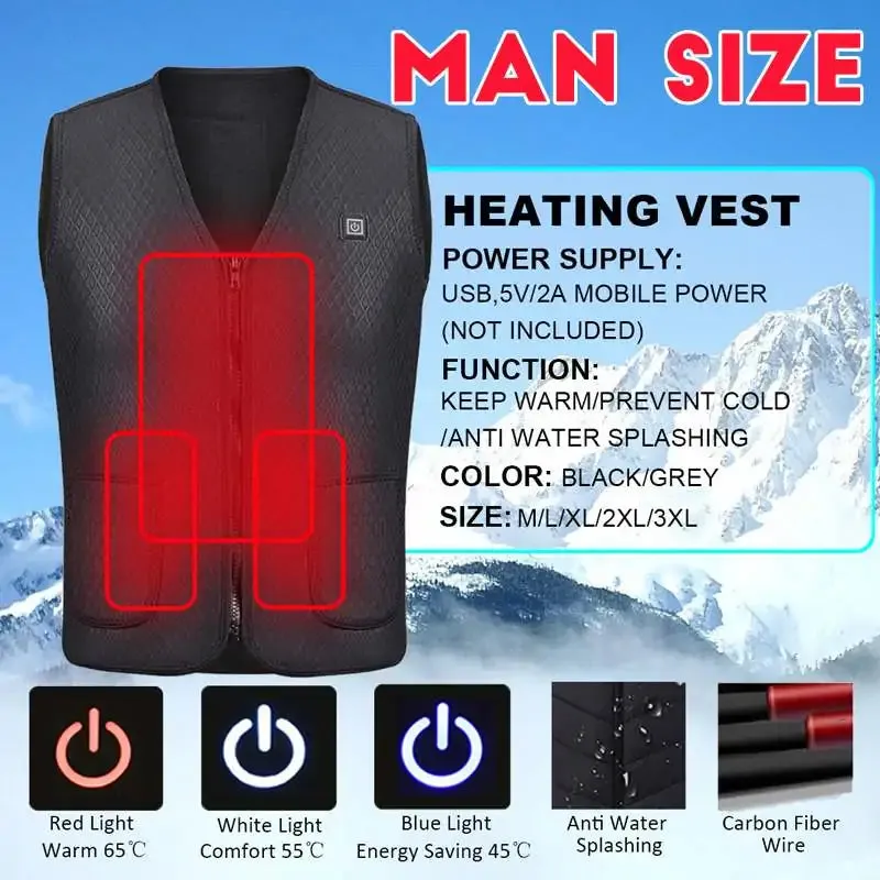 Infrared Heating Vest Winter Jacket