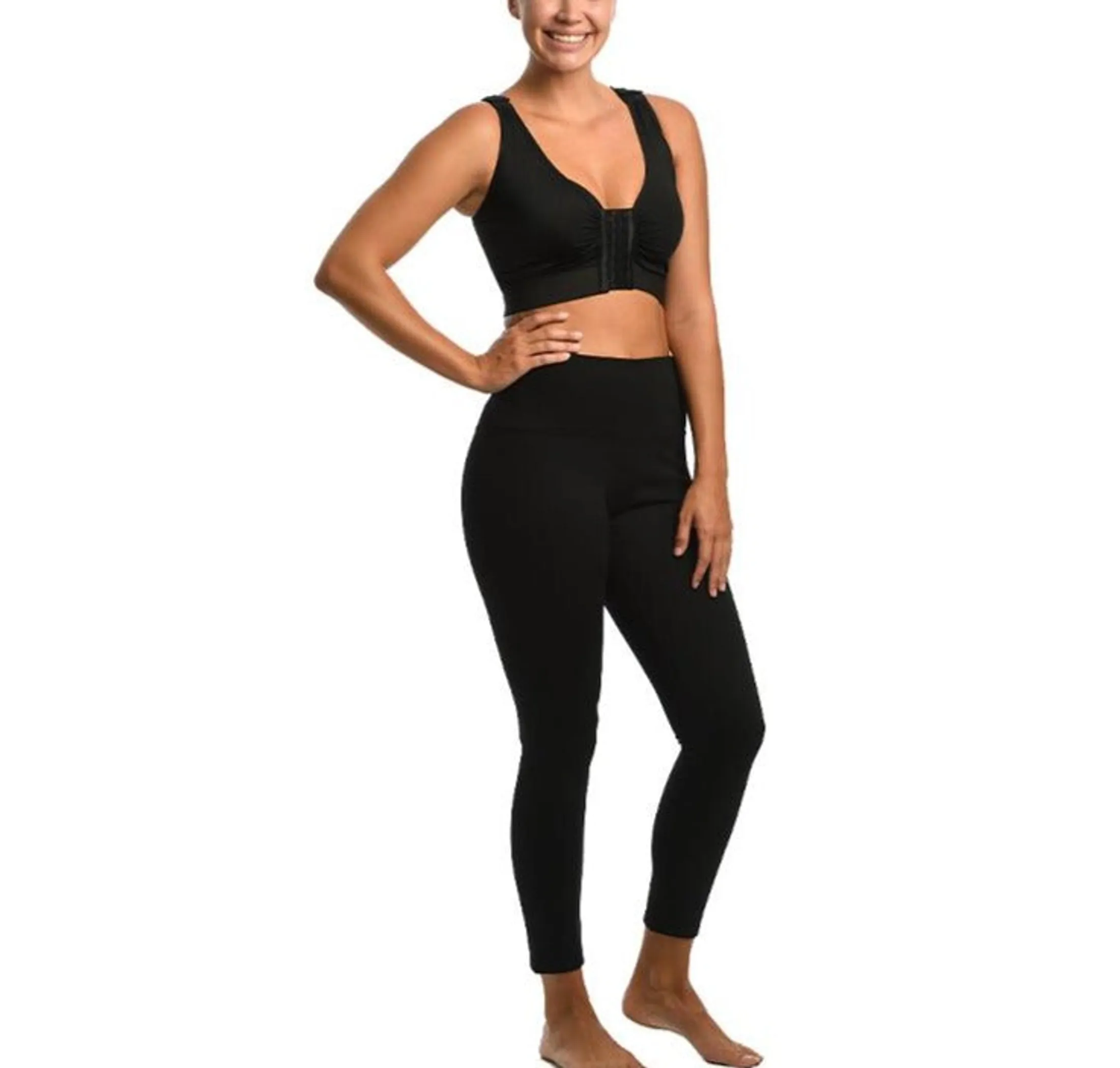 InstantFigure Hi-Waist Stretch Leggings-No Side Seams -