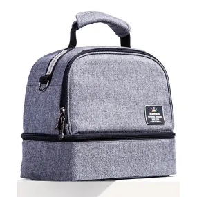 Insulated Bottle/Lunch Bag - Grey