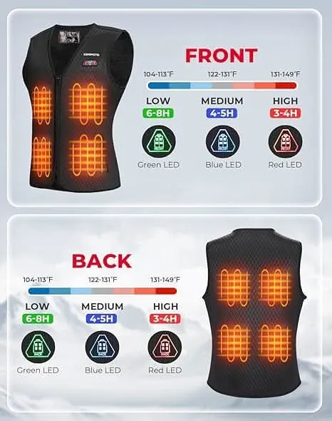 KEMIMOTO Heated Vest for Women with Battery Pack Included