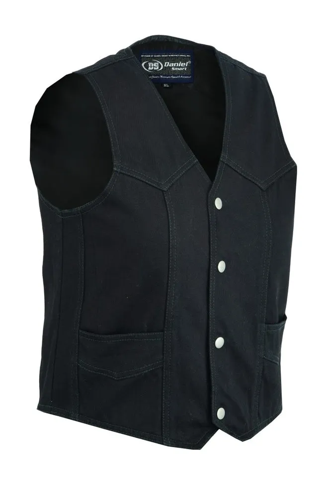 Kids Denim Plain Side Vest