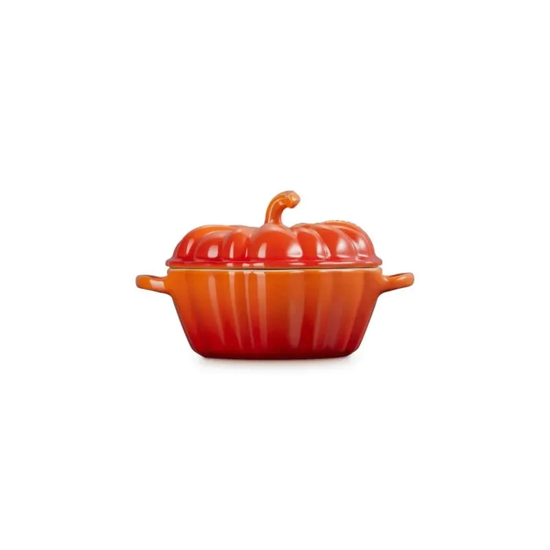 Le Creuset Stoneware Pumpkin Mini Casserole Volcanic