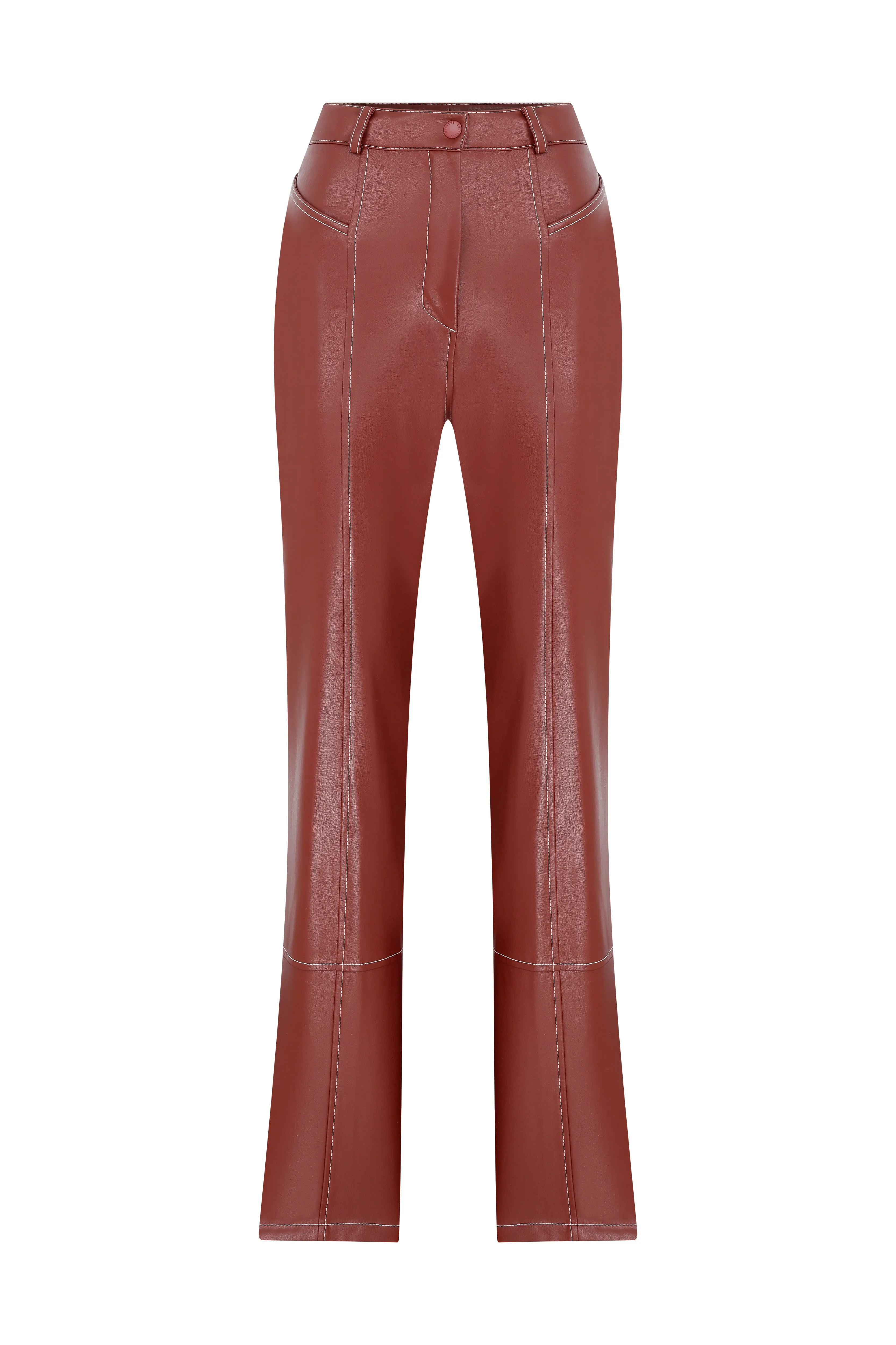 Leather Flare Pants