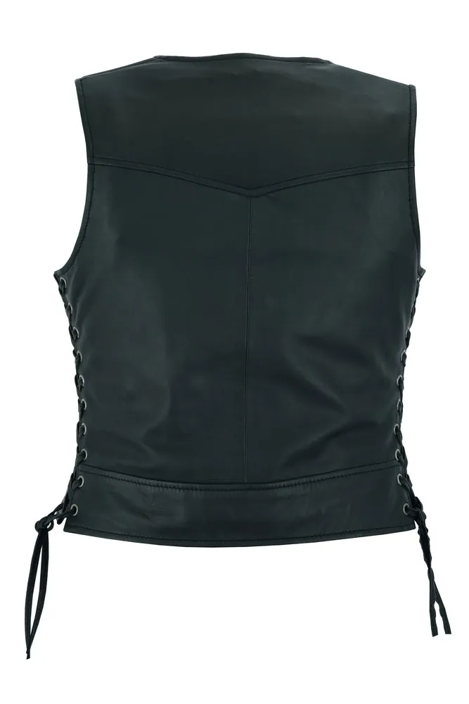 Leather Women's Stylish Lightweight Vest