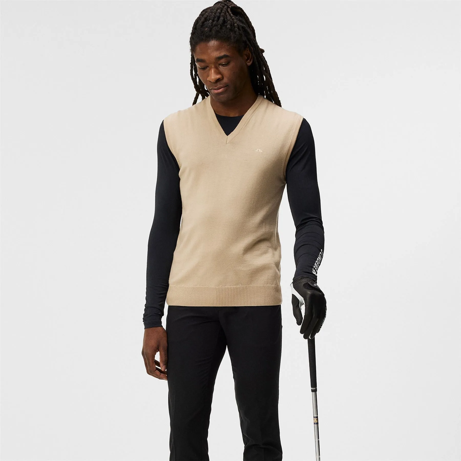 Liam Tour Merino Knitted Vest Safari Beige - SS24