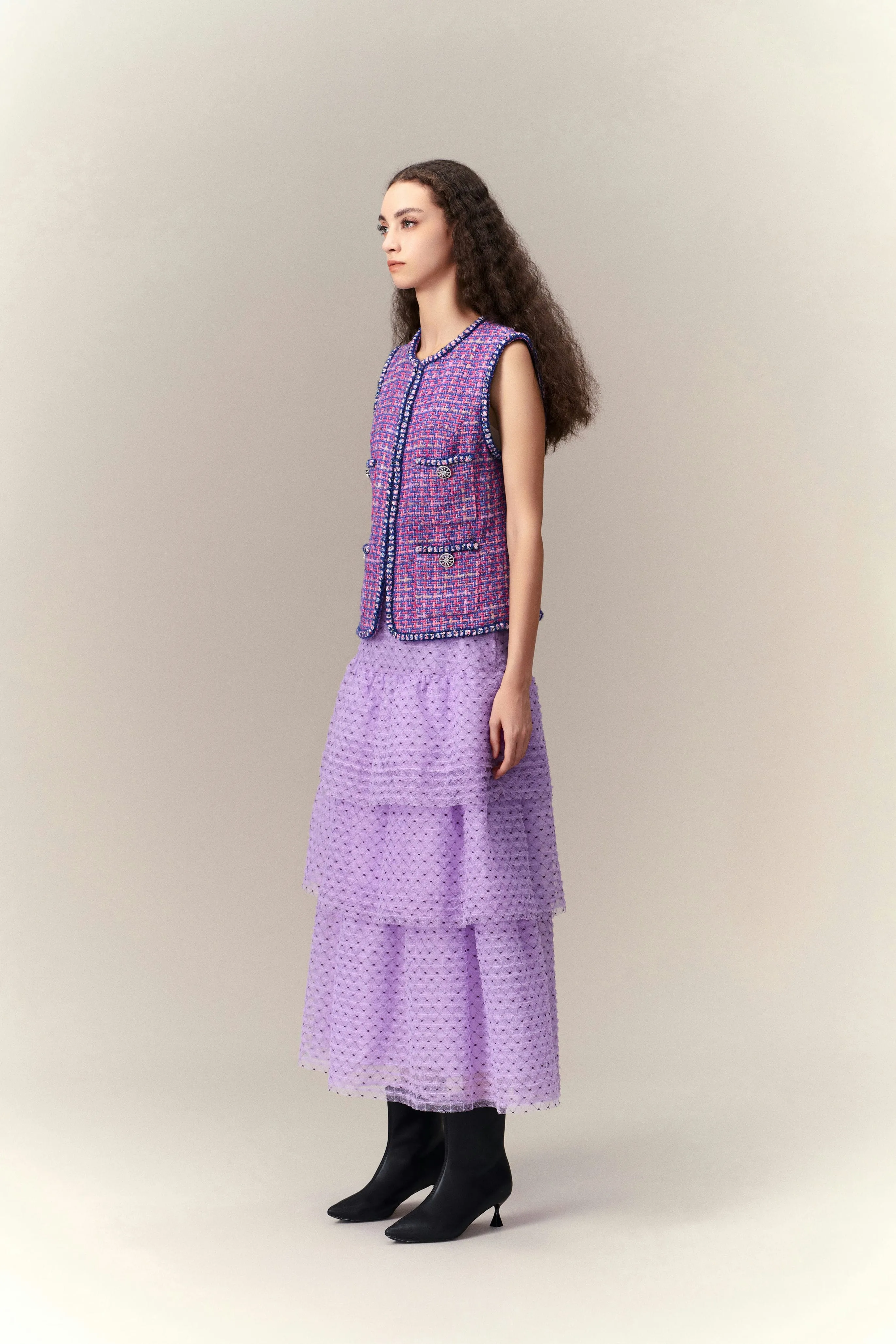 Lithe Lilac Layered Skirt