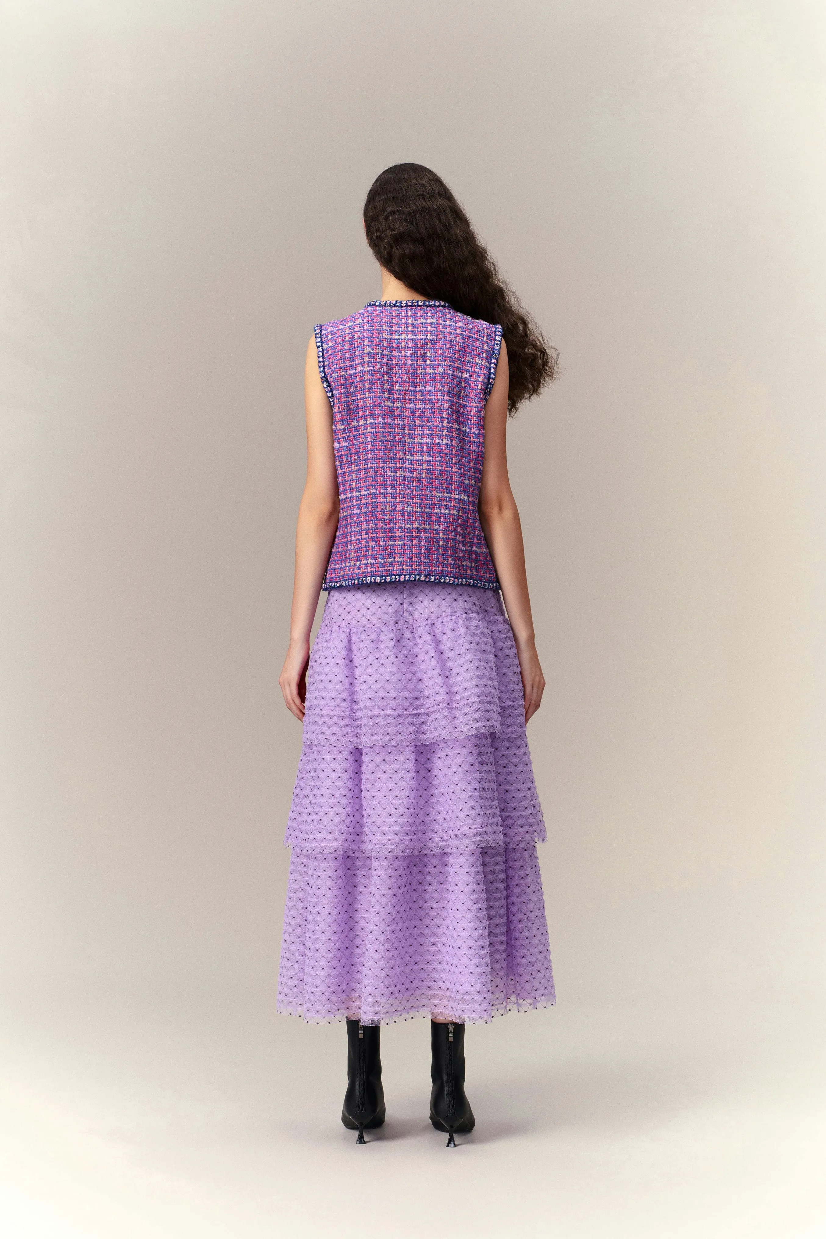 Lithe Lilac Layered Skirt