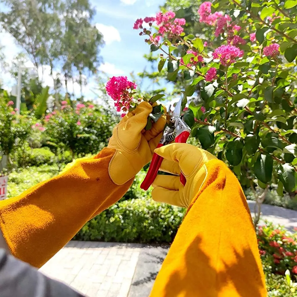 Long Gardening Gloves - Thorn Proof Rose Pruning Gloves