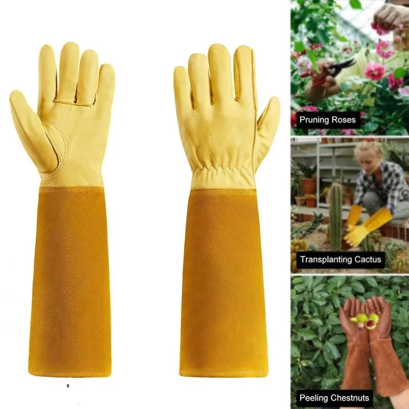 Long Gardening Gloves - Thorn Proof Rose Pruning Gloves