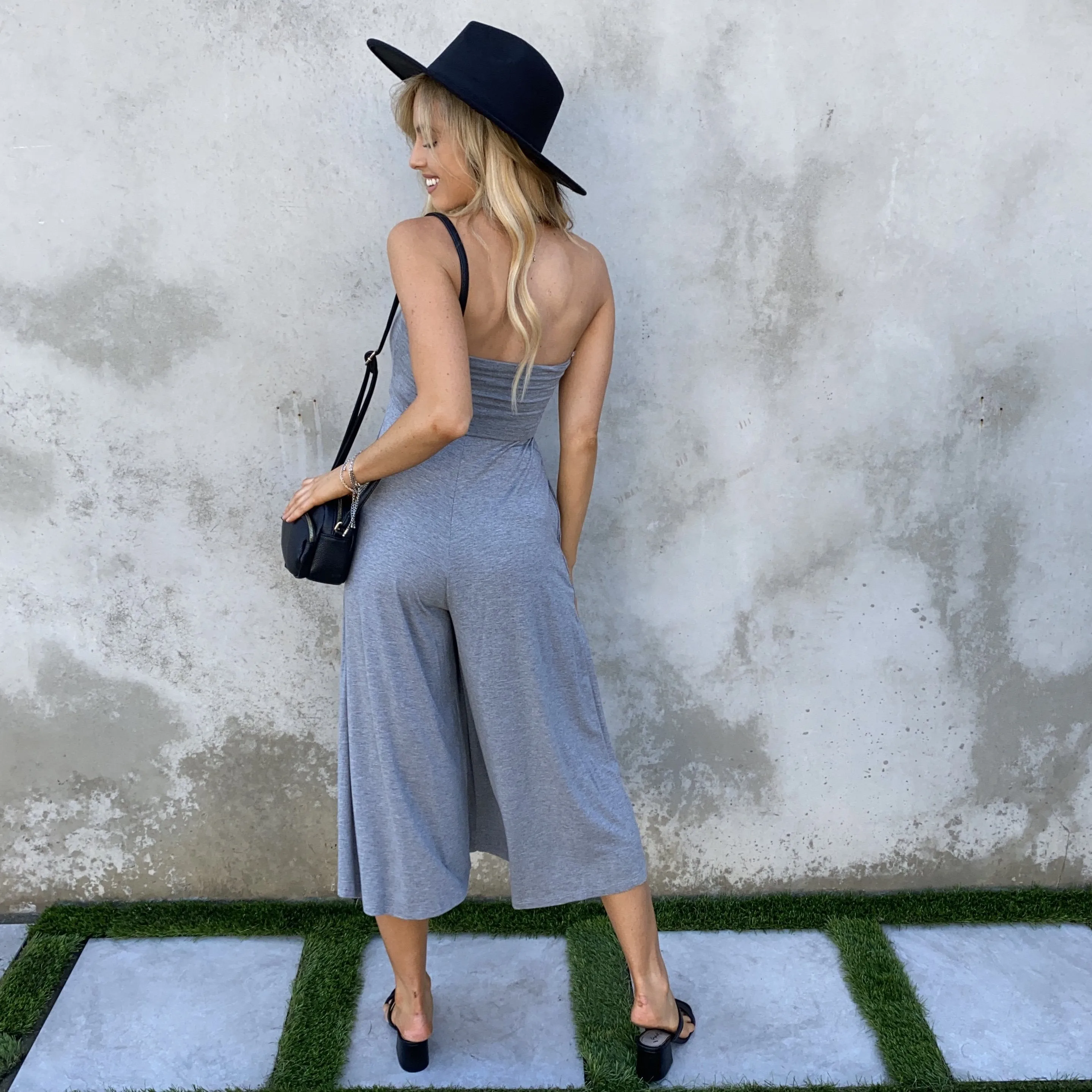 Lounge in Comfort Jersey Grey Jumpsuit