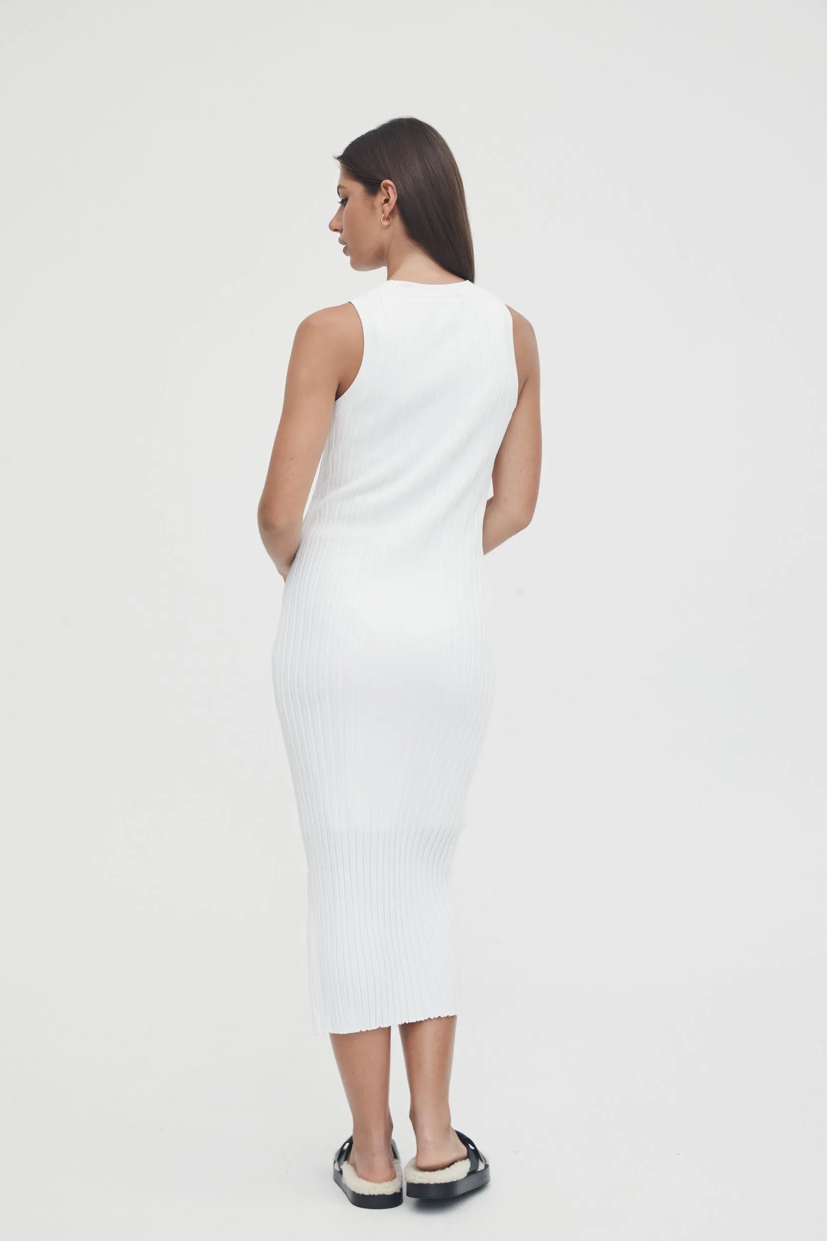 Luxe Shift Dress (White) - FINAL SALE