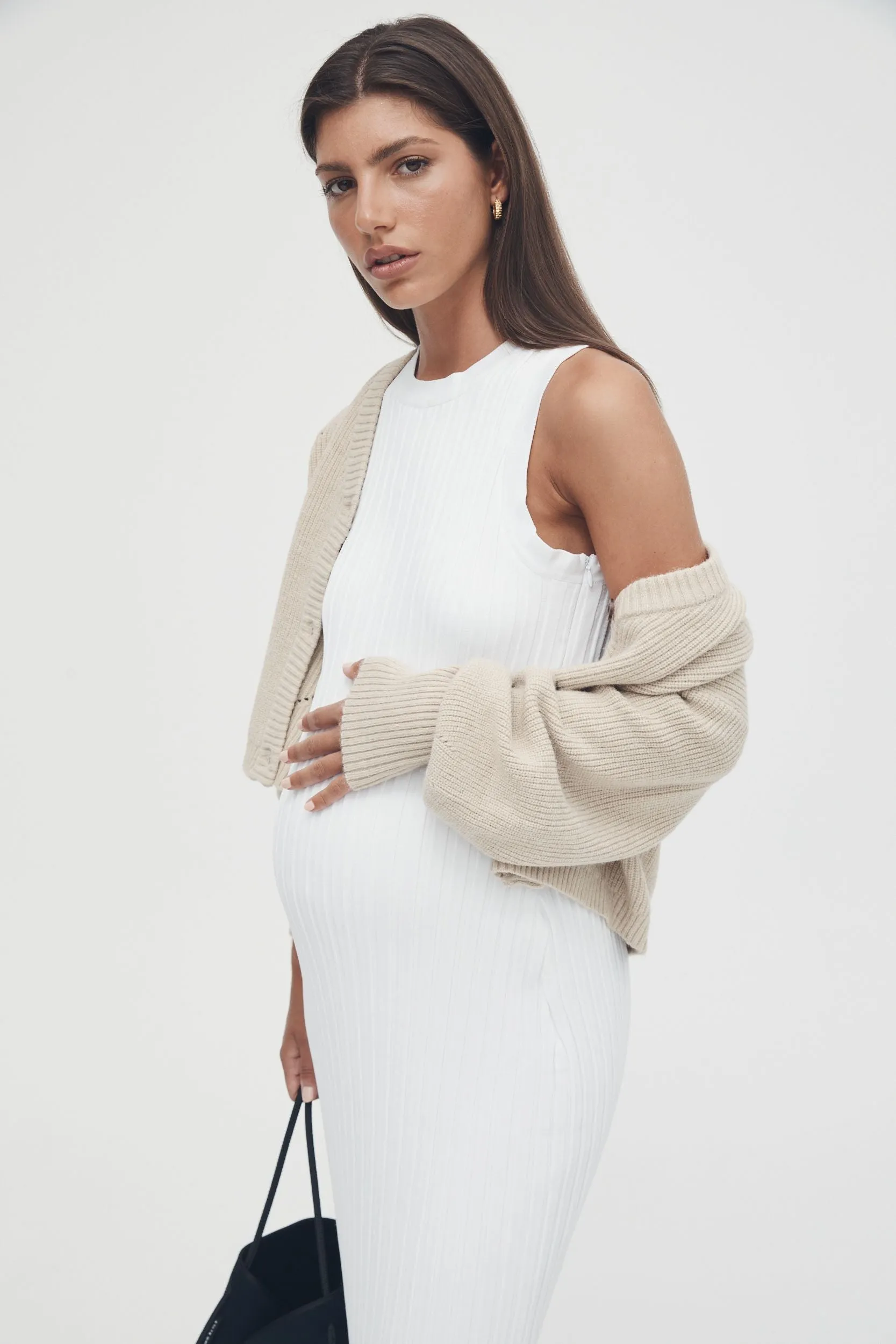 Luxe Shift Dress (White) - FINAL SALE