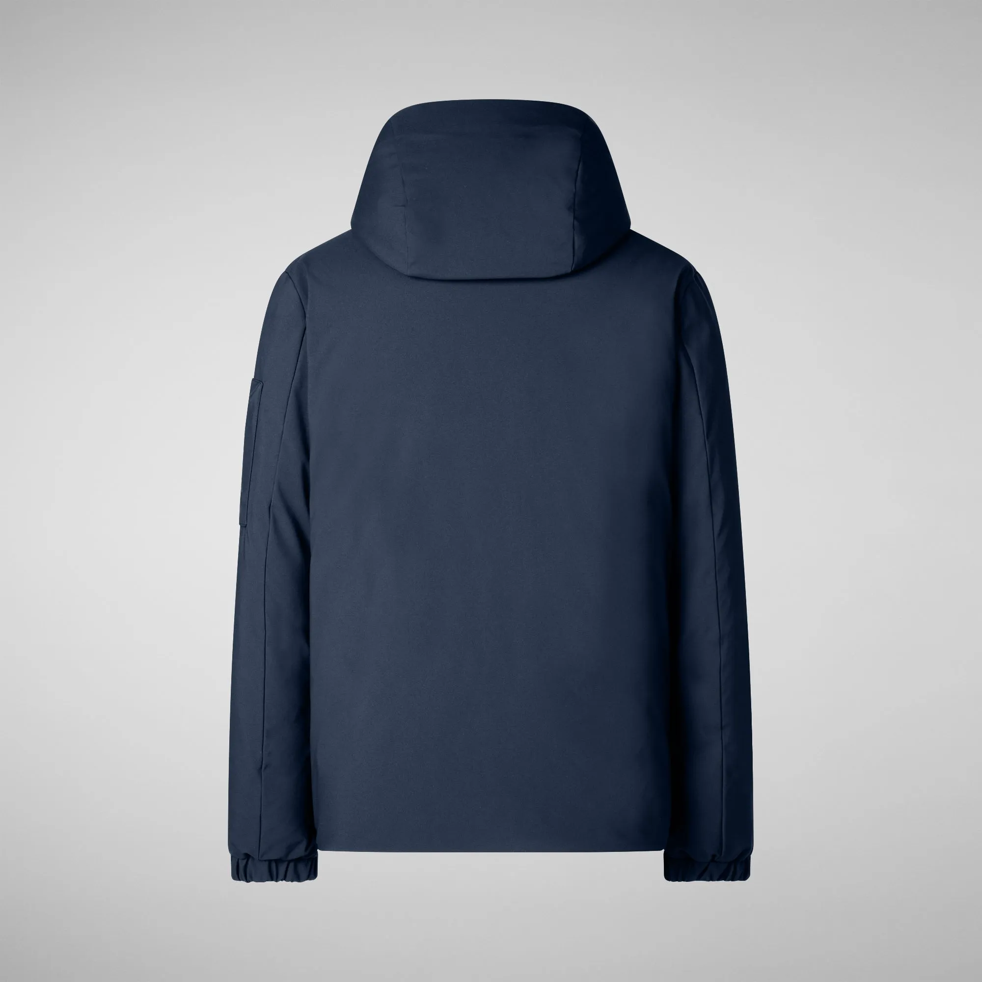 Men's  hooded parka Hiram in blue black