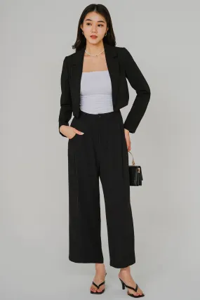 Metropolitan Cropped Blazer (Black)