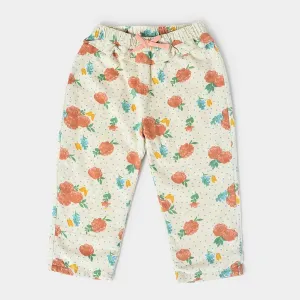 Misty Knitted Blooming Cream Pant