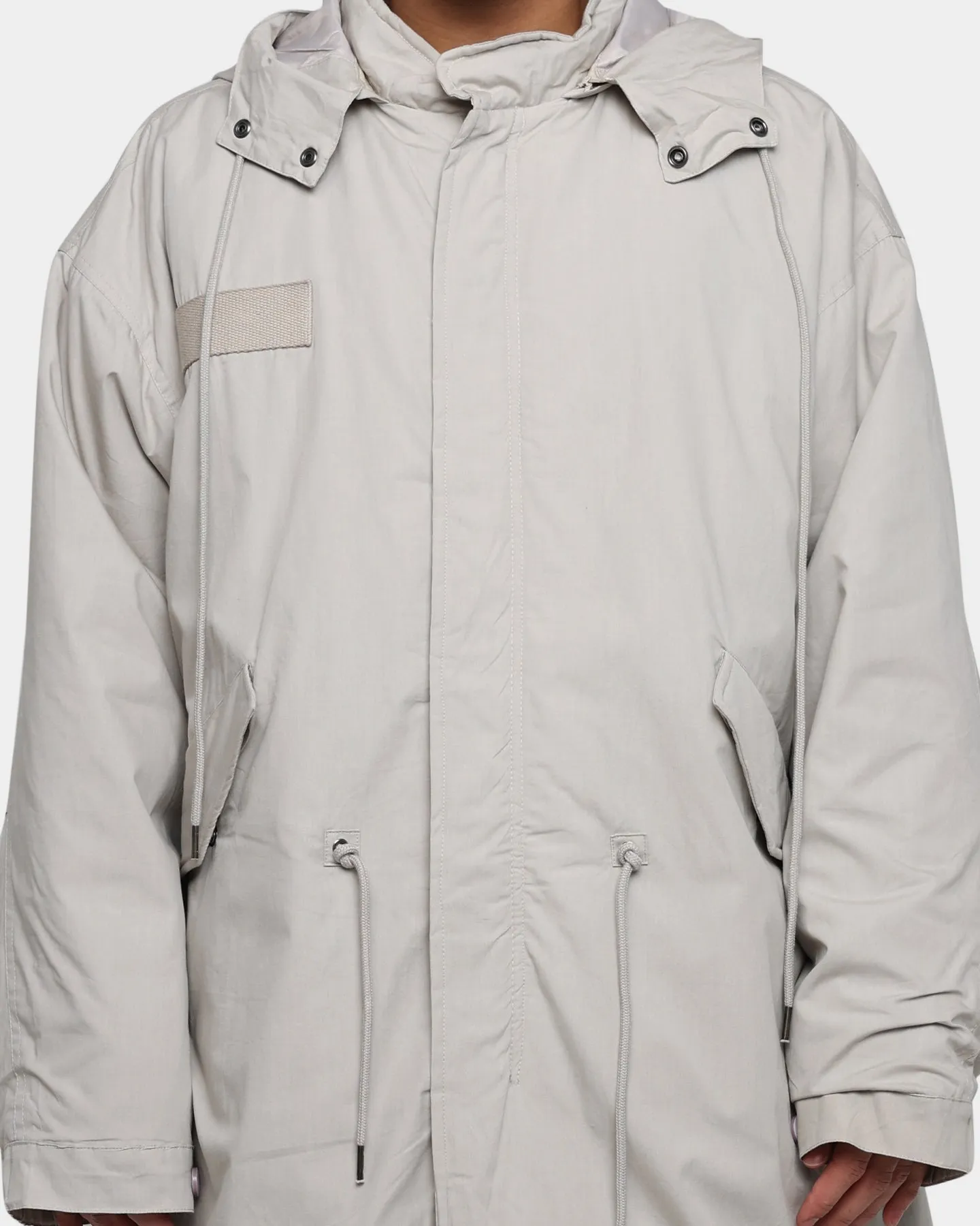 MNML Hooded Trench Jacket Grey