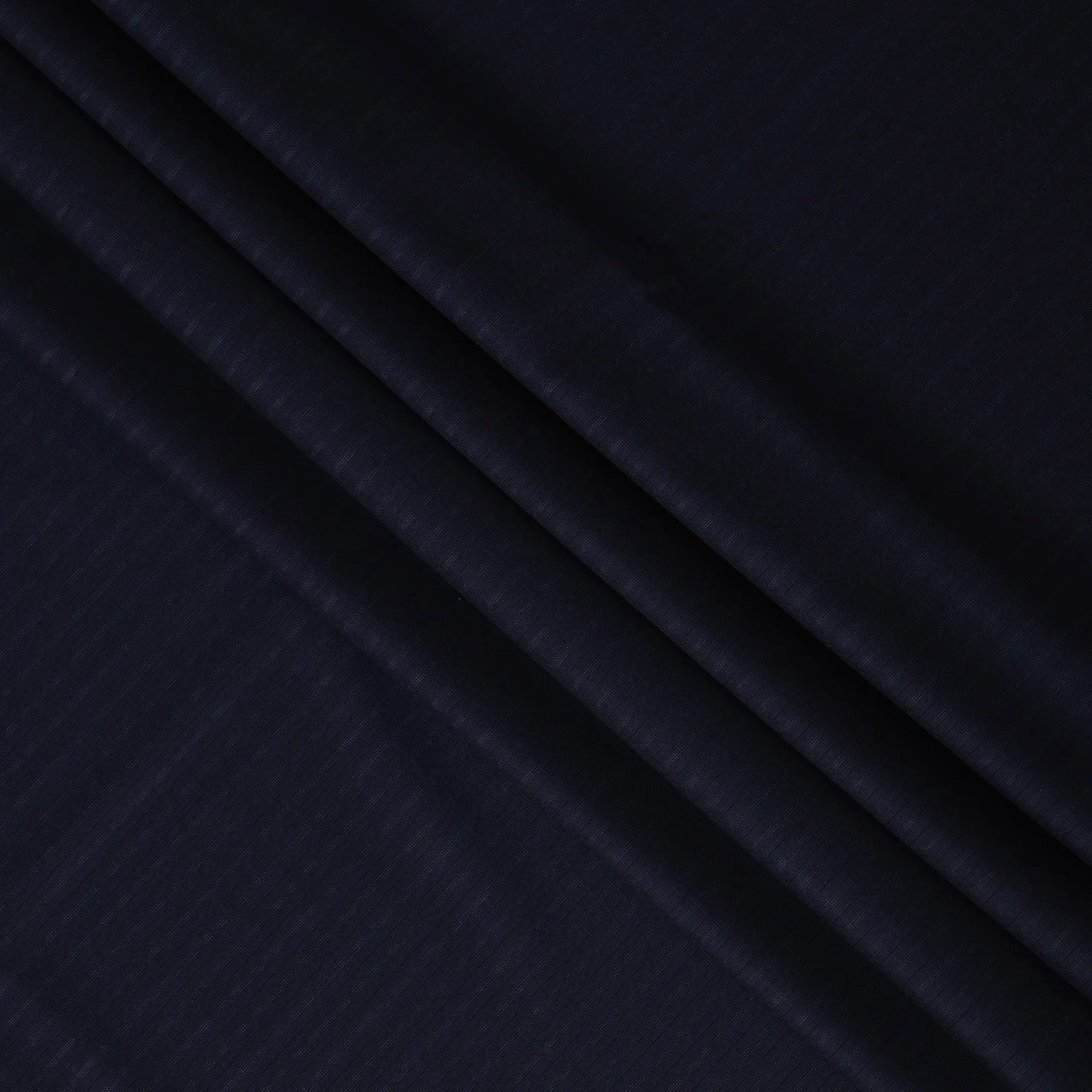 Navy Pinstripe LORO PIANO Super 170's All Wool Suiting Fabric - Premium Exclusive, 150 cm Width, 3.5 Meters, Made in Italy-D20718