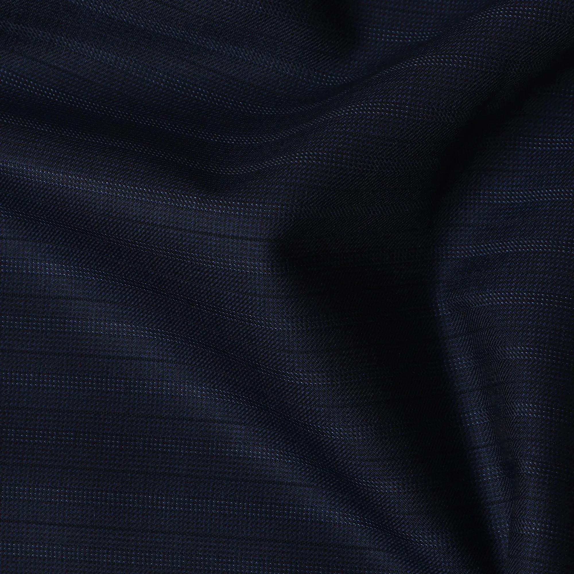 Navy Pinstripe LORO PIANO Super 170's All Wool Suiting Fabric - Premium Exclusive, 150 cm Width, 3.5 Meters, Made in Italy-D20718