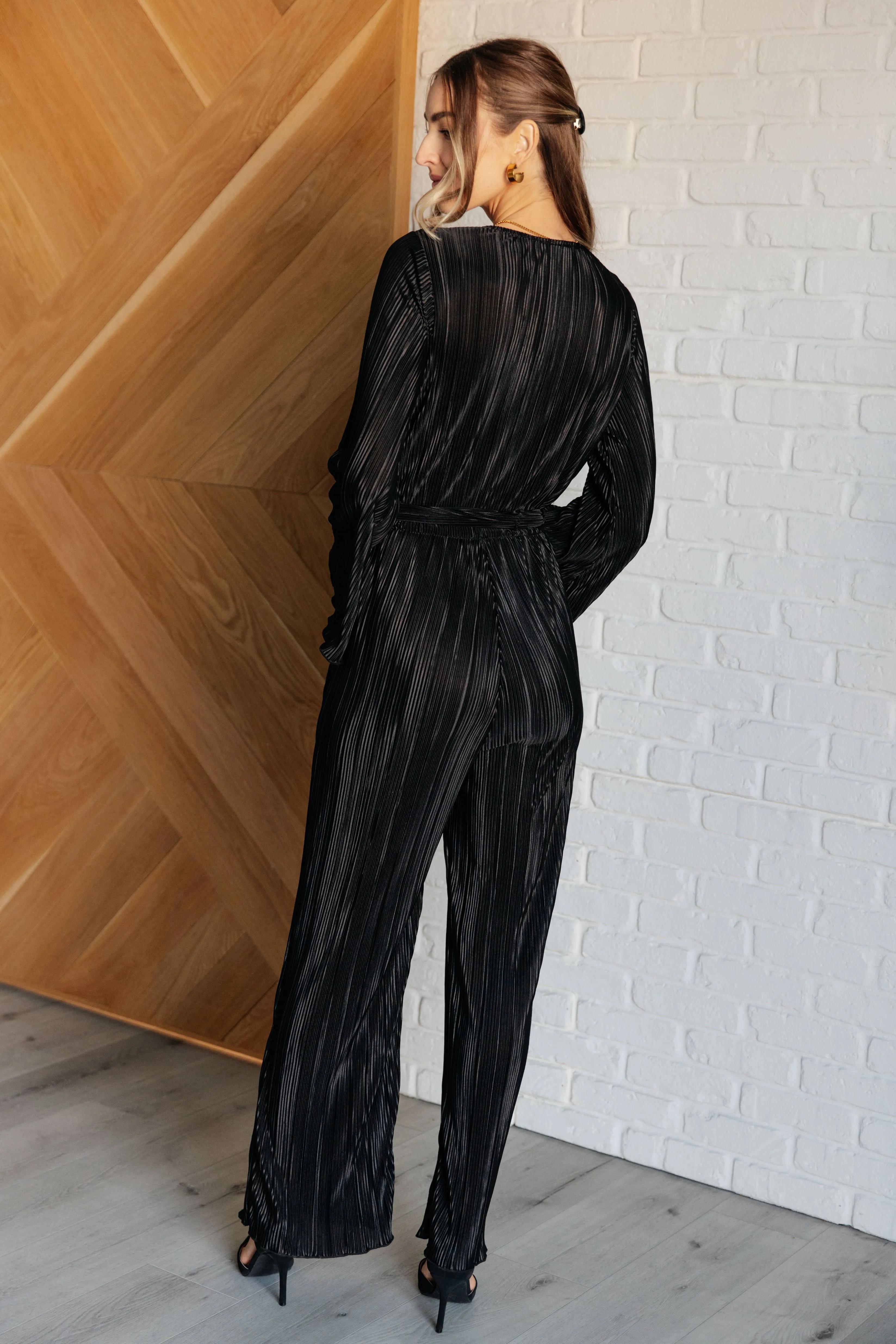 Night Out Plisse Jumpsuit - 11/14