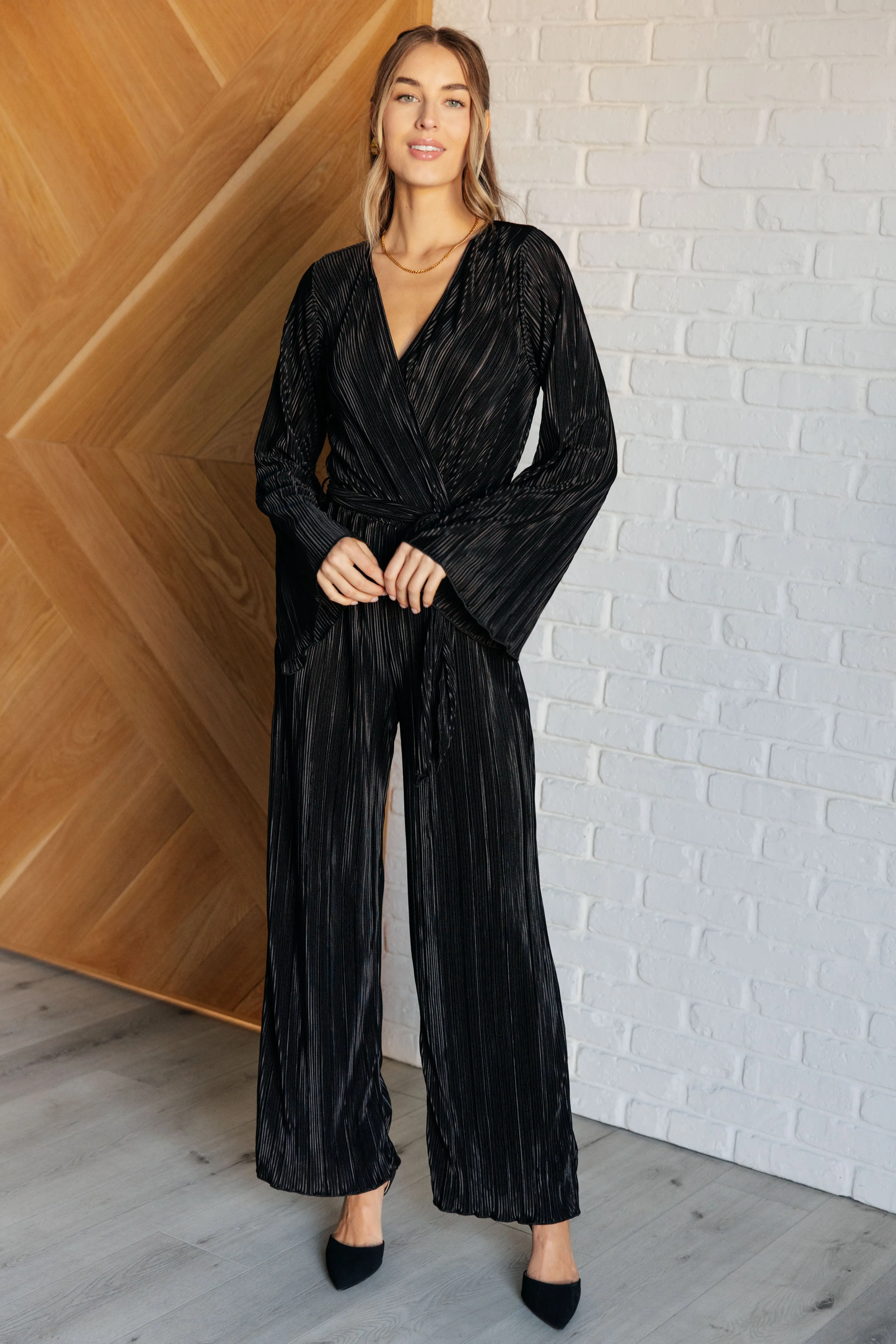 Night Out Plisse Jumpsuit - 11/14