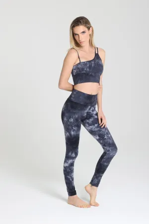 OCEAN BLUE ACID WASH LEGGING