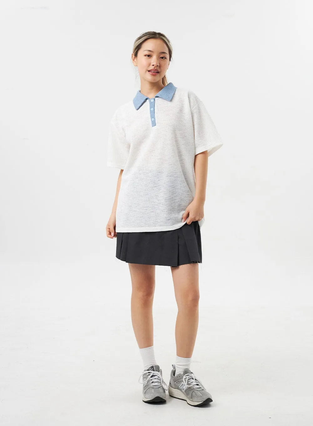 Oversized Polo Tee CU302