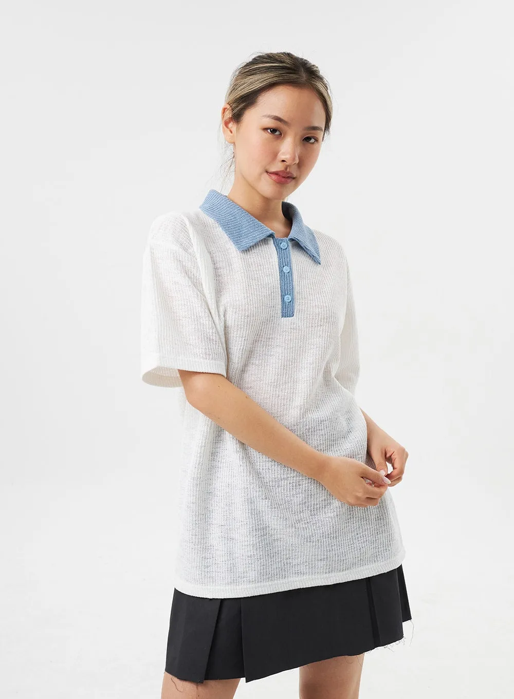 Oversized Polo Tee CU302