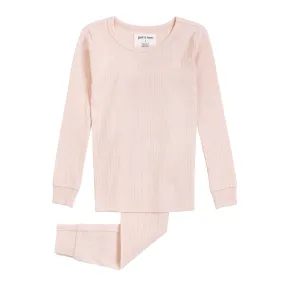 Petit Lem Blush Modal Rib PJ Set