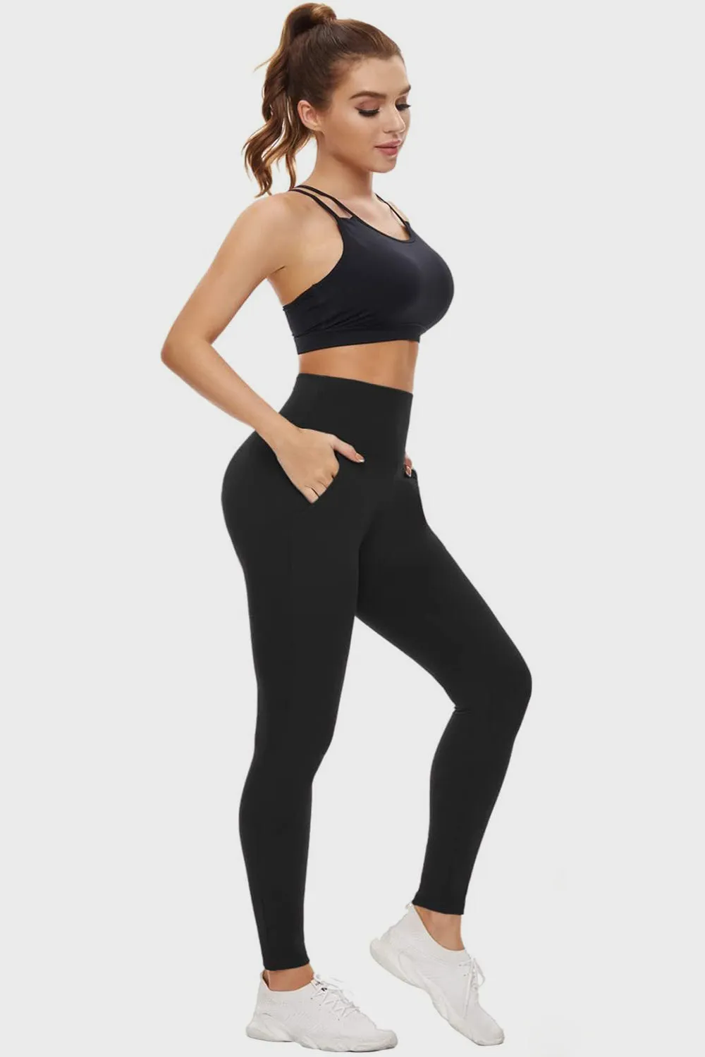 Pocketed High Waist Active Leggings *Web Exclusive* Ships ONLY!