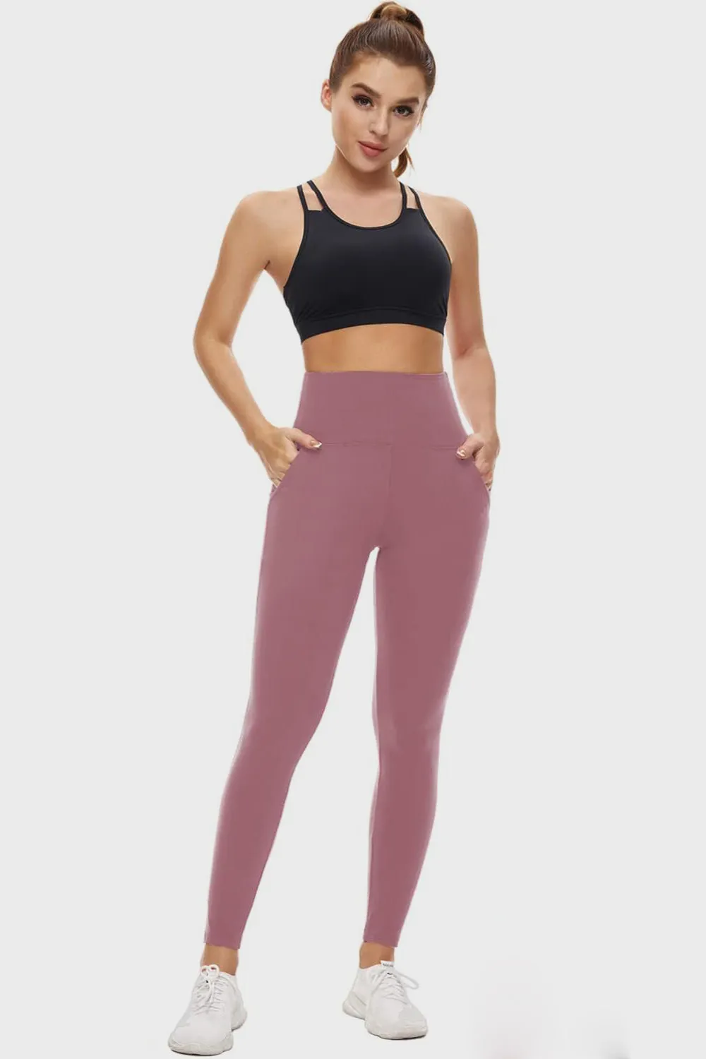 Pocketed High Waist Active Leggings *Web Exclusive* Ships ONLY!