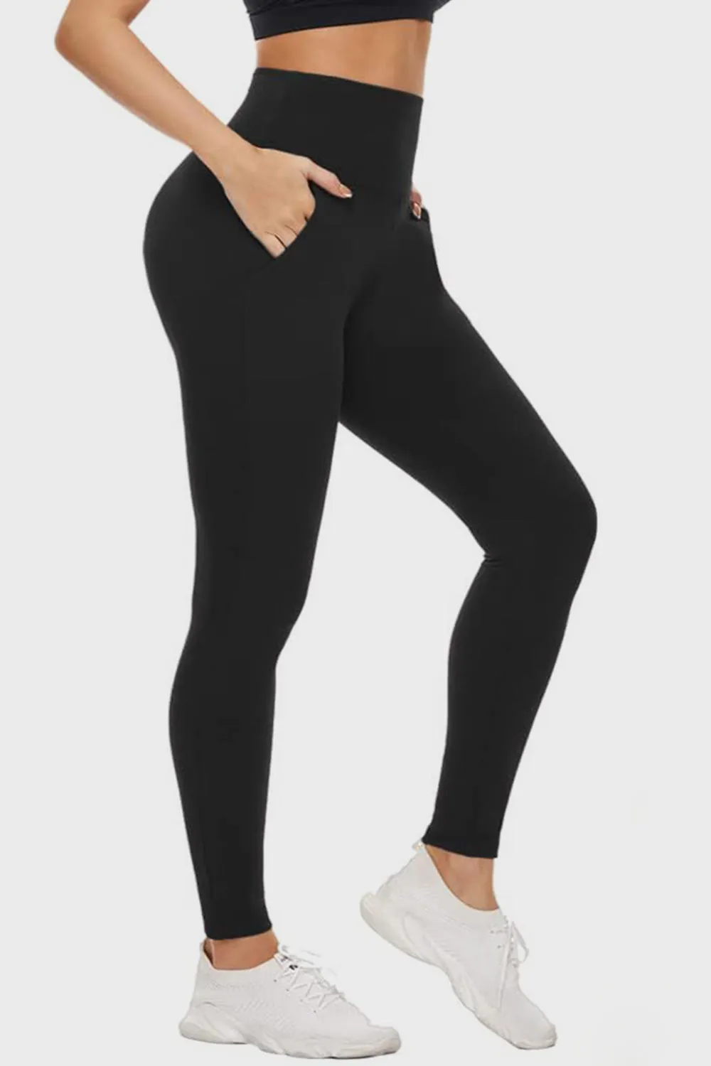 Pocketed High Waist Active Leggings *Web Exclusive* Ships ONLY!