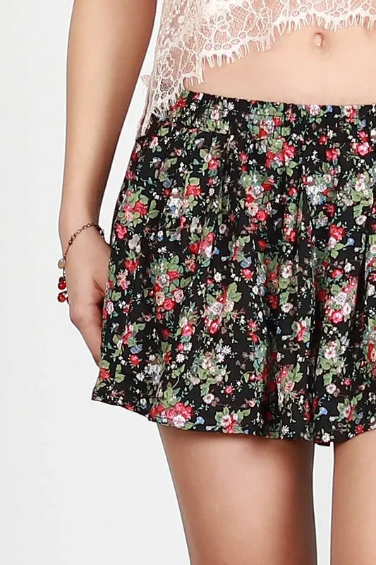 POL8 - FLORAL PRINT SKIRT