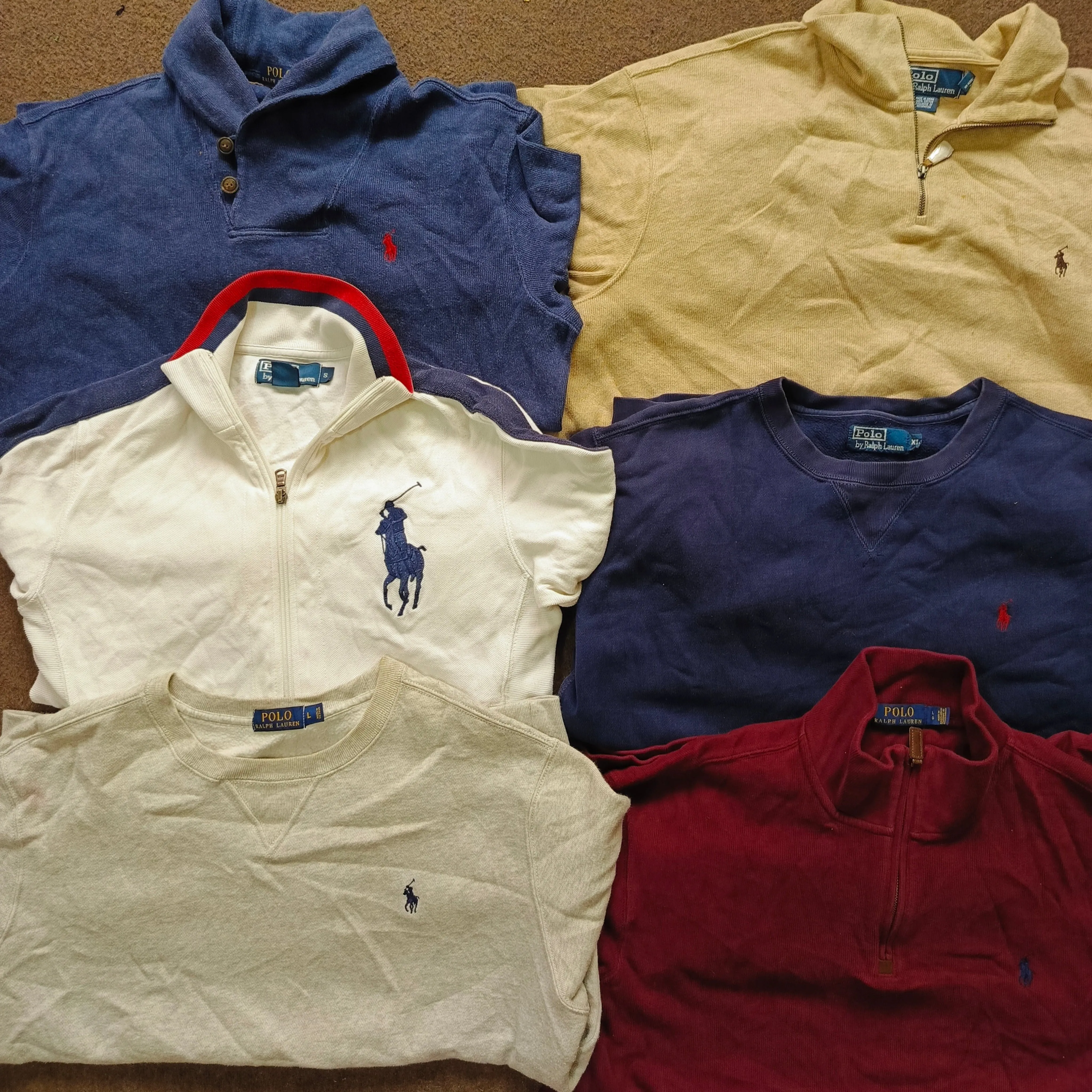 Polo ralph lauren 1/4 zip sweaters  and others