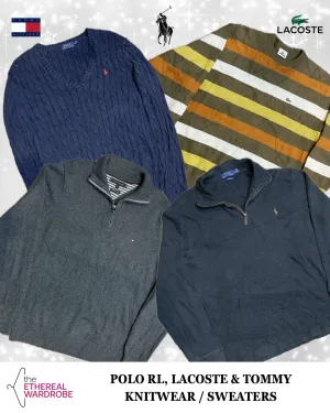 Polo Ralph Lauren, Lacoste & Tommy Knitwear Sweaters