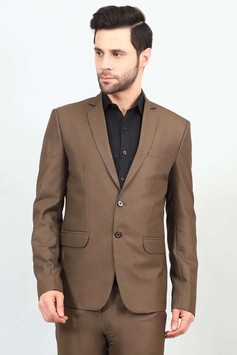 Poly Viscose Brown Blazer