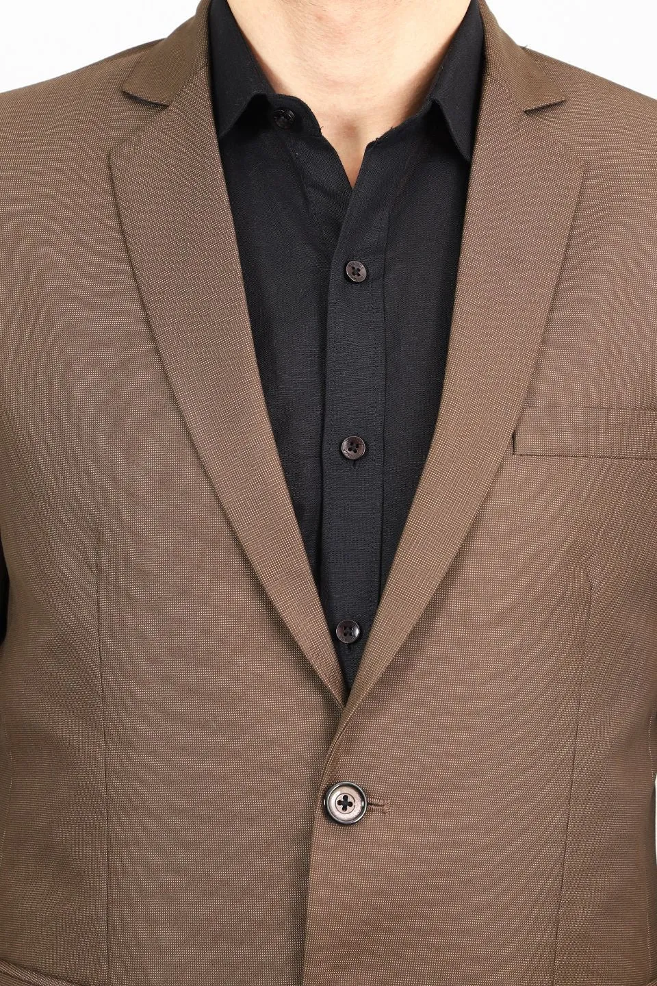 Poly Viscose Brown Blazer